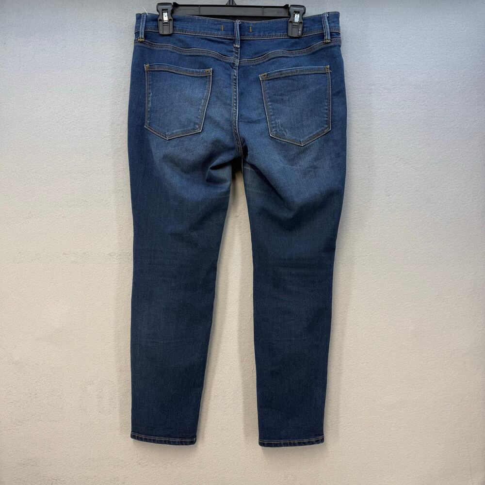 Free People Jeans Women's 29(8) Dark Blue Skinny Mid Rise Fit Minimalist Preppy - Picture 2 of 13